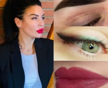 Перманентный макияж бровей, губ. 