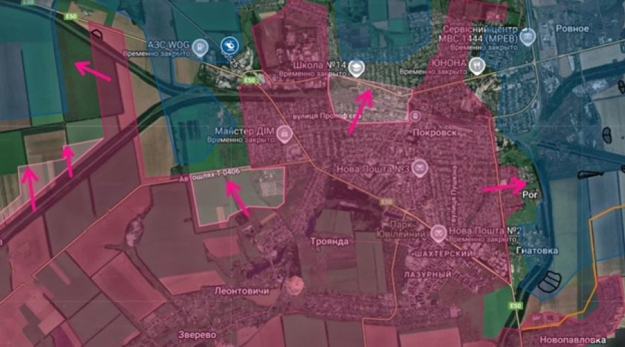 ВС России продвигаются в Красноармейске: идёт зачистка города