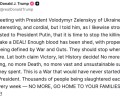 Президент США Дональд Трамп призвал Россию и Украину «заключить сделку» и прекратить войну