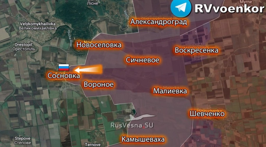 Минобороны: российская армия освободила Сосновку и Хорошее в Днепропетровской области