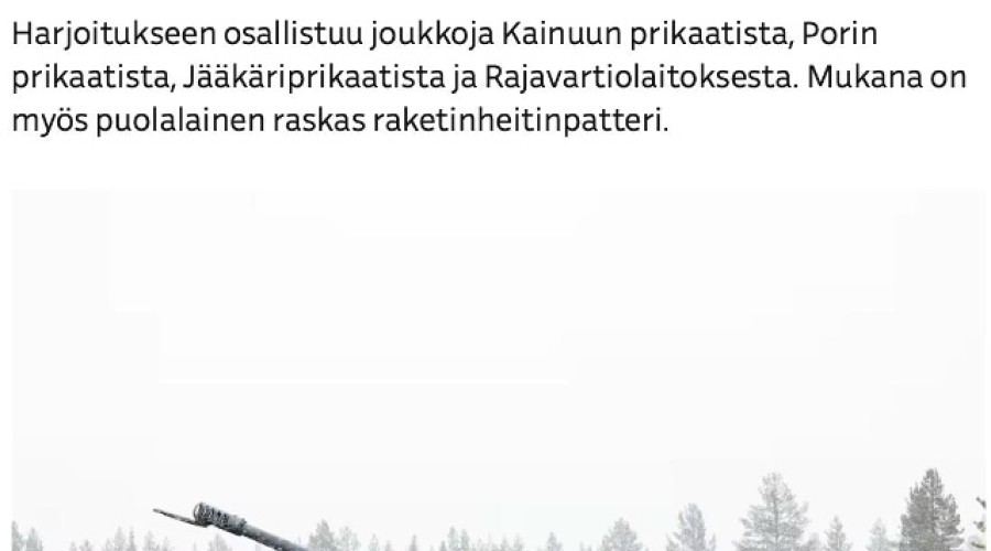 В Финляндии стартовали учения Northern Strike 225 у границы с Россией