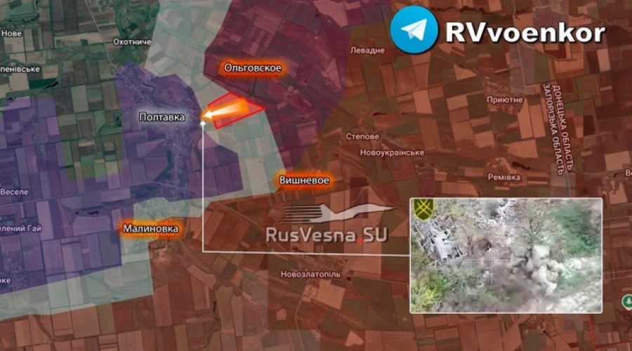 Российские войска штурмуют Полтавку в Запорожской области
