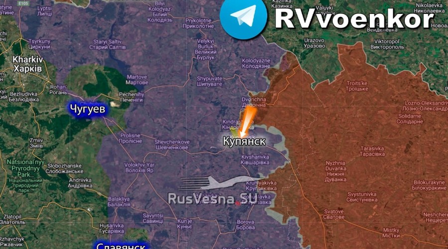 Минобороны: группировка «Запад» контролирует большинство зданий в Купянске, открывая путь на Изюм и Чугуев