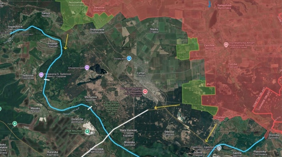 География и инфраструктура Донбасса: Славянск, Лиман и река Северский Донец