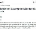 Украина и Европа: На грани одиночества в противостоянии с Россией