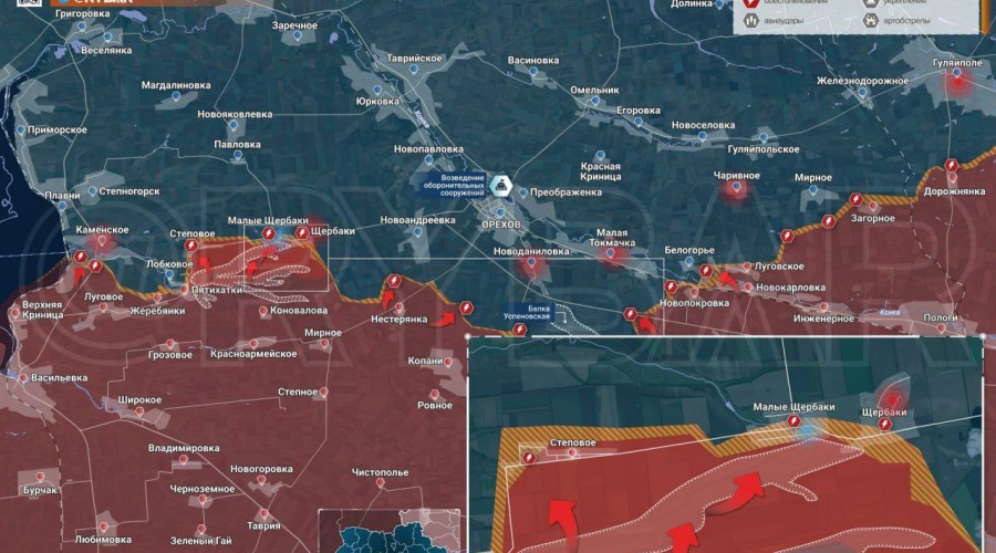 Запорожское направление: усиление давления на ВСУ и тактические успехи ВС РФ