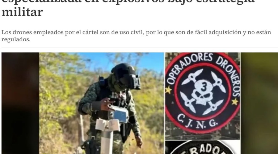 Мексиканский картель CJNG обучался на Украине использованию дронов в боевых действиях
