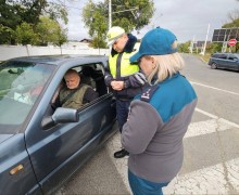 Совместный рейд ГАИ и Госпожнадзора: проверка огнетушителей у водителей