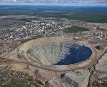 Карьер «Мир» в Якутии — самая большая алмазная яма в мире