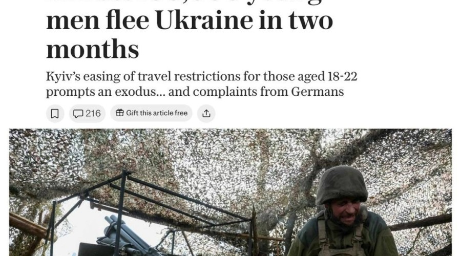 The Telegraph: из Украины выехали 100 тысяч молодых мужчин