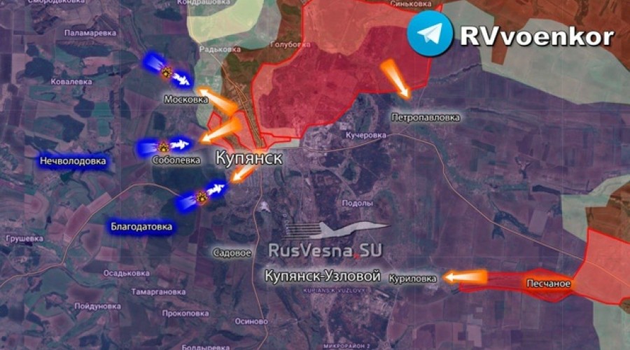 Минобороны: ВСУ несут тяжёлые потери при попытках прорвать окружение под Купянском