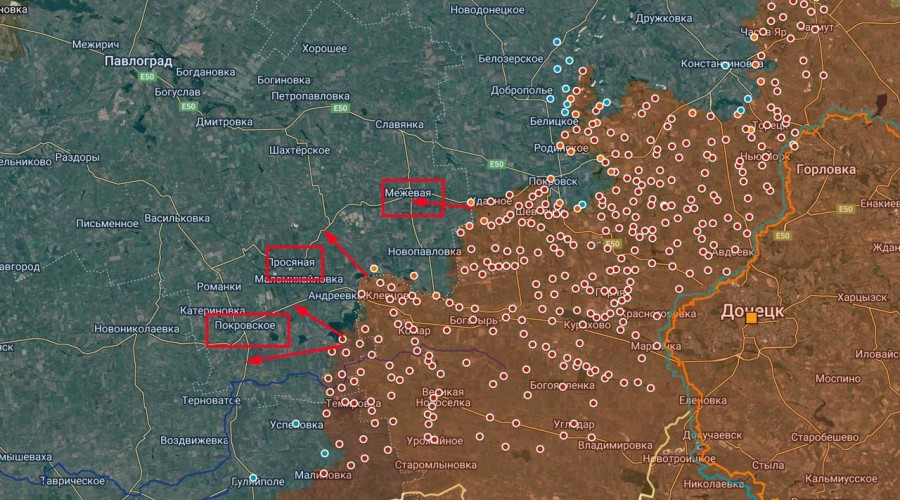 Российские войска усилили наступление вглубь Днепропетровской области у Покровска