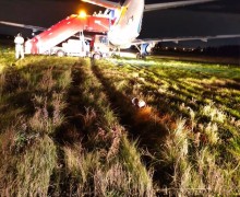 Прокуратура показала фото аварийной посадки самолета в Пулково — пострадавших нет