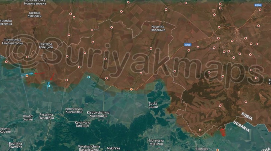 Российская армия продвигается на Сумском, Купянском и Запорожском направлениях