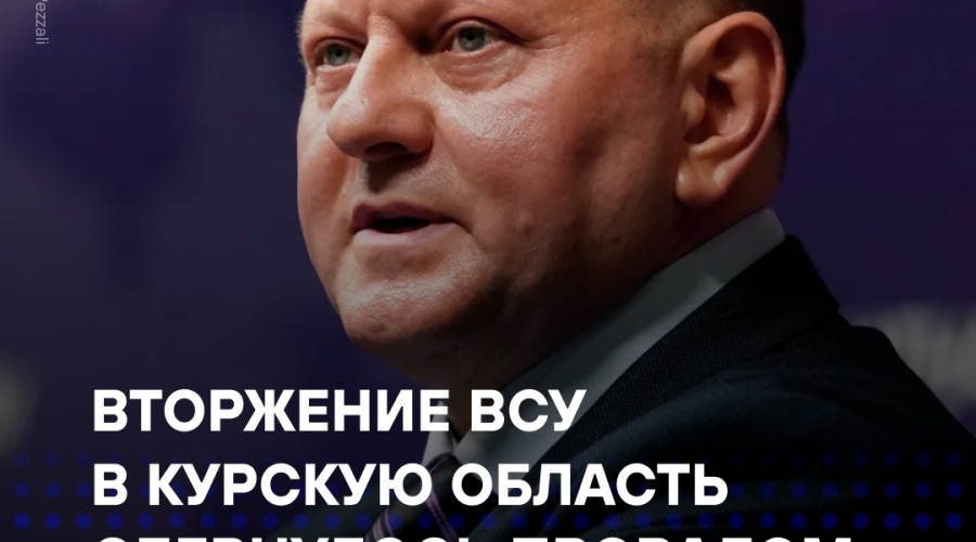 Залужный: вторжение ВСУ в Курскую область оказалось слишком дорогим и не принесло успеха