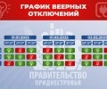 График веерных отключений электроэнергии на 31 января, 1 и 2 февраля в Приднестровье
