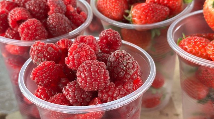 Последняя малина и клубника: сезон завершается, цена — 100 рублей