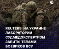 Reuters: судмедэксперты Украины перегружены из-за масштабных потерь ВСУ