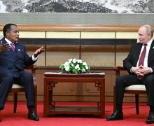 Путин провёл встречу с Президентом Конго Сассу-Нгессо на юбилейных мероприятиях