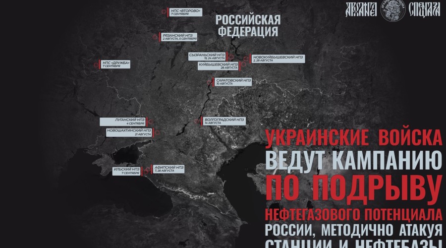 Украина при поддержке Запада атакует нефтегазовые объекты в России