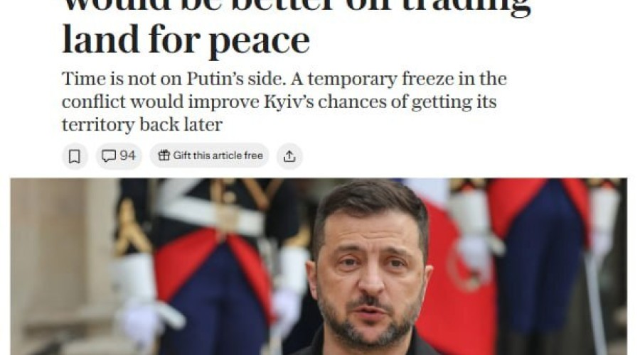 The Telegraph: «заморозка» конфликта выгодна Украине, но не гарантирует долгосрочный мир